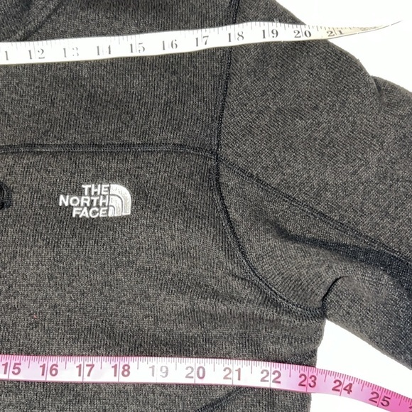 The North Face Men’s charcoal Grey Fleece Winter Zip Up Sweater Size XL - Picture 11 of 16